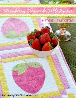 strawberry-lemonade-table-runner-tutorial-jacquelynne-steves