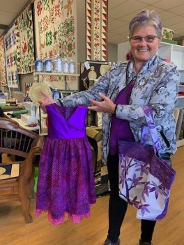 aPRIL AND GRANDDAUGHTER PARTY DRESS