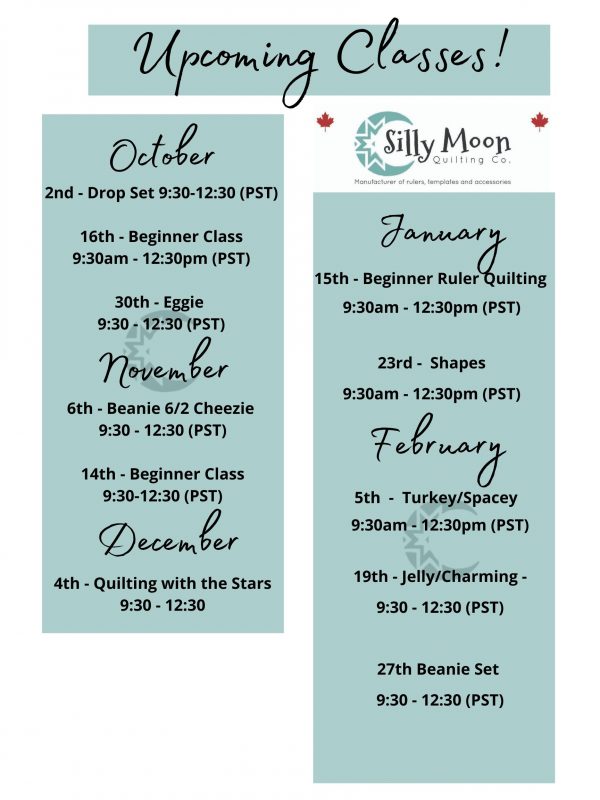 silly moon upcoming classes