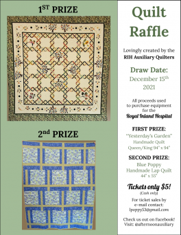 RIH Quilt Raffle 2021