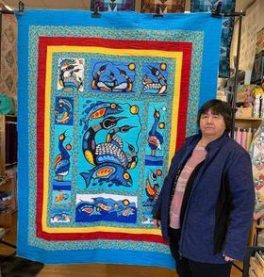ruth-weser-indigenous-quilt-salmon-and-loons