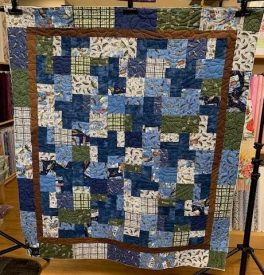 Yolanda Andrews Blues and greens spring quilt